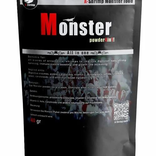 monster a.shrimp غذای مانستر ای شریمپ